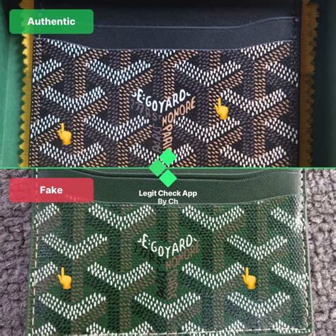 faux porte carte goyard|fake goyard card holders.